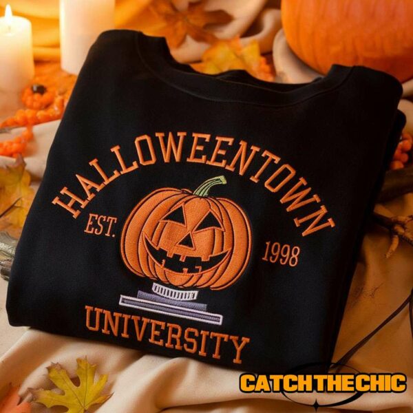 Embroidered Vintage Halloweentown University 1998 Sweatshirt