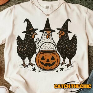 Pumpkin Chicken Fall Retro Halloween