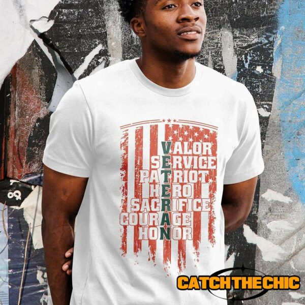 Veteran Word Art T-Shirt – Military